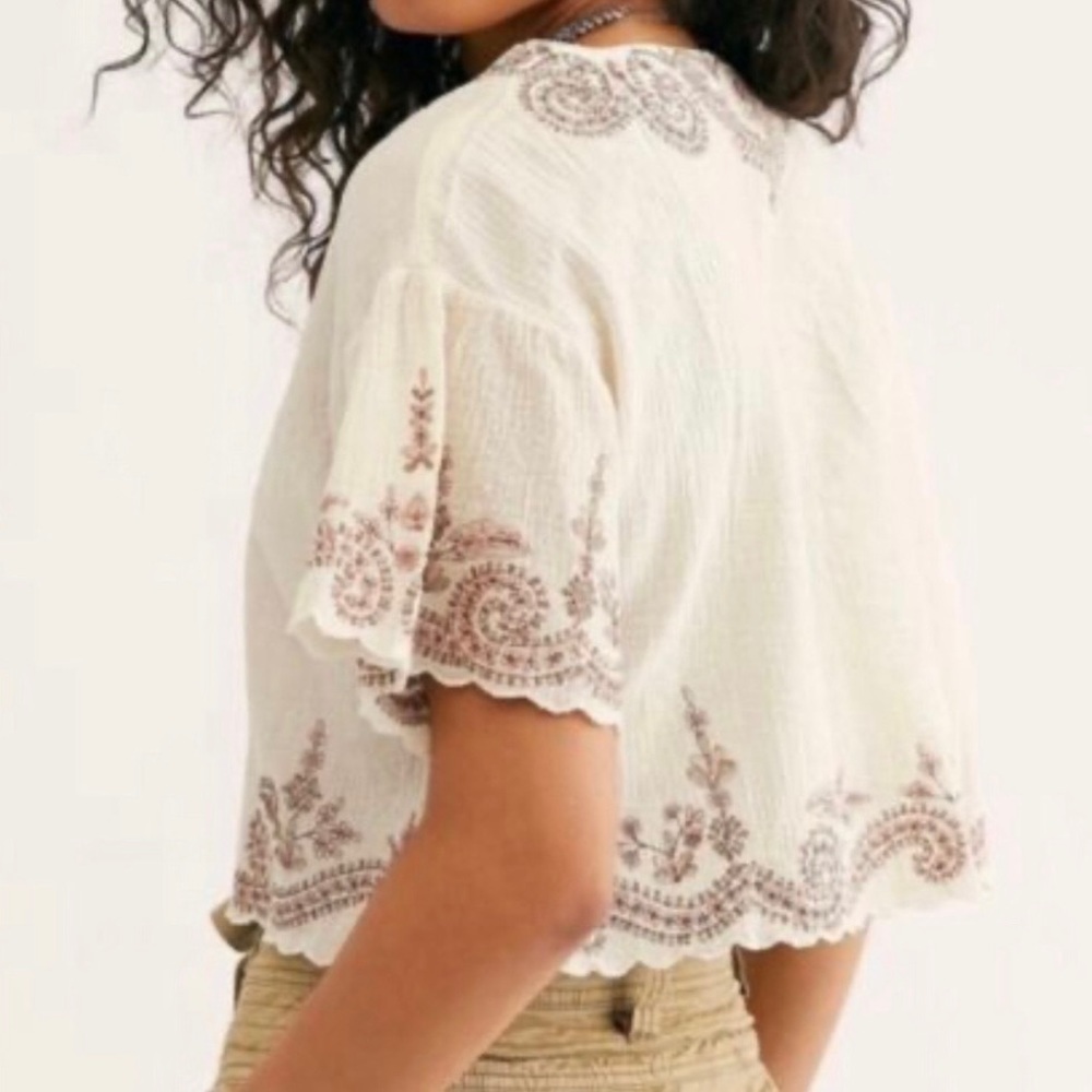 Free People cropped blouse - Picture 3 of 9